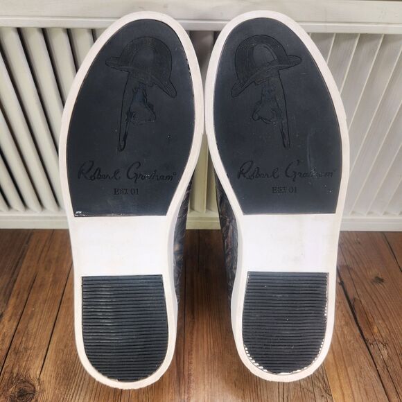 Robert Graham RGS5187 Slip-On Loafers Mens Sz 13 Brown Gray Casual Fashion Shoes - Picture 7 of 9